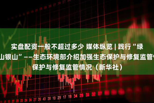 实盘配资一般不超过多少 媒体纵览 | 践行“绿水青山就是金山银山”——生态环境部介绍加强生态保护与修复监管情况（新华社）